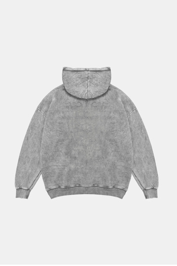 Sekizbiraltı Leopard Silhouette Printed Oversize Unisex Premium Washed White Hoodie