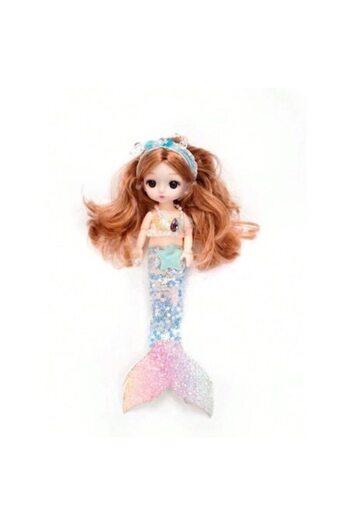 Mixbo Păpușă mini sirenă, 23 cm, albastră