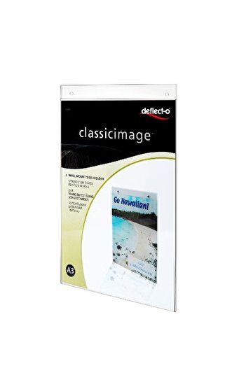 rexa Classic Image Sign Holder A3Wall Mount Acrylic Clear