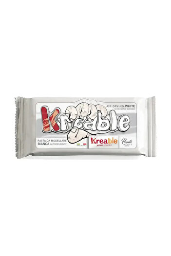 Kreable Air Dry Ceramic Plasticine 250 Gr White 0614.S00