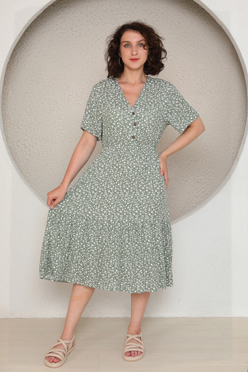 stcococix since 1990 V-Neck Short Sleeve Dress