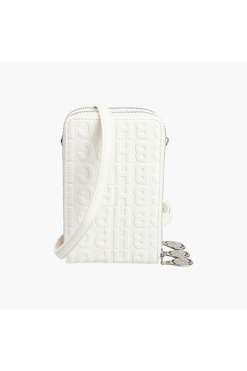 Beverly Hills Polo Club Monogram Embossed Crossbody Bag with Adjustable Strap