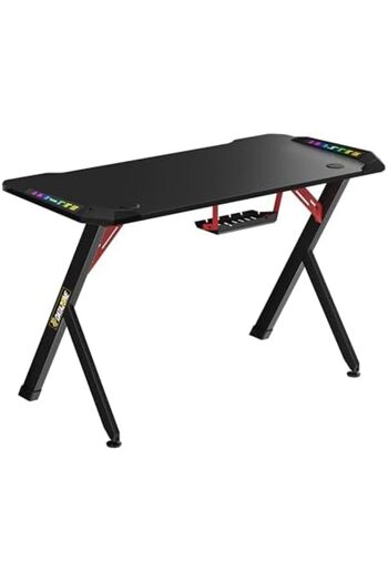 Datazone Gaming Desk 120 cm, Professional RGB Gaming Table, Workstation Home Office Computer Desk wi