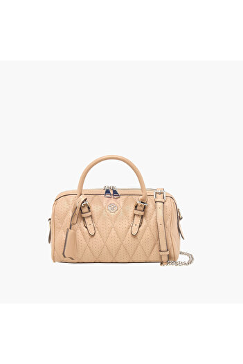 SASHA Quilted Duffle Bag with Detachable Strap and Zip Closure