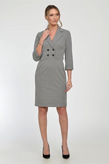 Giorgal Women's office style fabric dress VICKY