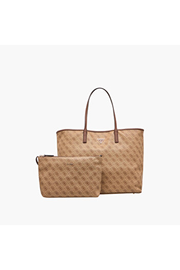 Guess Eco Erica Printed Tote Bag and Pouch Set