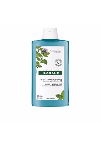 Klorane Sampon detoxifiant pentru par normal A LA MENTA BIO 400 ml