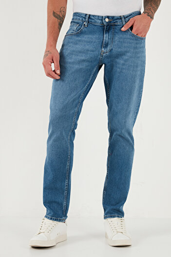 Buratti Cotton Regular Fit Normal Waist Pipe Leg Jeans Men's Denim Pants 2203C281Parma