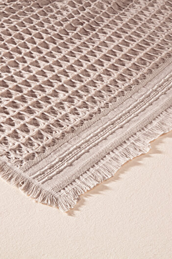 Penelope 100% Cotton Woven Bedspread 240X250 cm Powder - Belinda Series