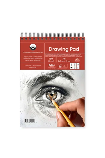 Schoellershammer Heavy Weight Drawing Pad Drawing Notebook 180 Gr A5 20 Sheets