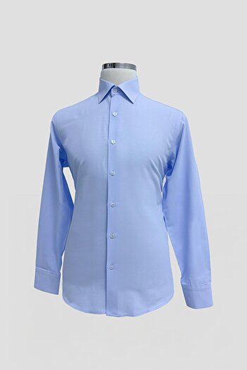 Sabri Özel Long Sleeve Men's Shirt Blue
