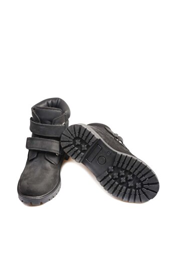 FAST STEP Genuine Leather Unisex Kids Worker Boots 006Spa1001