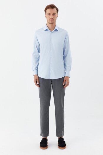 Sabri Özel Shirt Slimfit Light Blue