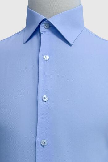 Sabri Özel Long sleeve men's shirt blue