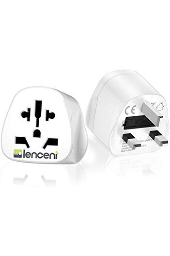 LENCENT محول سفر من العالم إلى المملكة المتحدة قطعتين