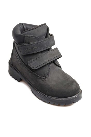 FAST STEP Genuine Leather Unisex Kids Worker Boots 006Spa1001