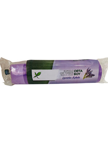 MEZ-PACK Lavanta kokulu büzgülü çöp poşeti 10 x 3 paket orta boy