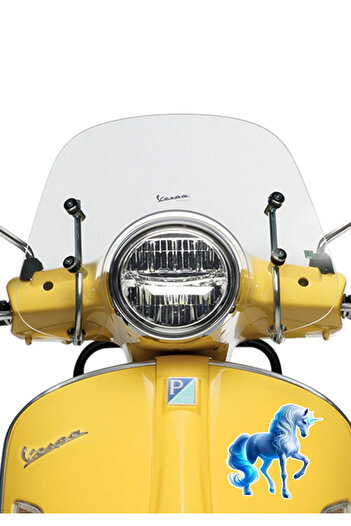 MegaSticker Autocolant cal unicorn albastru pentru mașină, motocicletă, cască, laptop, autocolant pentru geam 13x13 cm