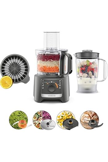 Kenwood Food Processor 800W Multi-Functional with Blender, Citrus Juicer, Reversible Slicing/Grating