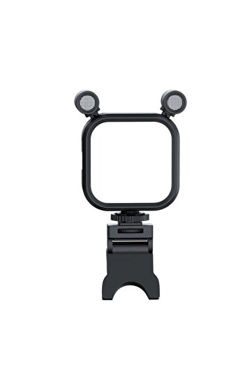Mamen 2 in 1 Microphone RGB LED Light For Vlogging