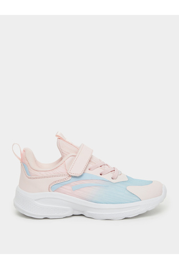 Styli Girls Textured Sneakers with Hook and Loop