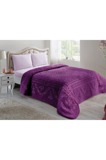 Taç Blanket, TAC, model 7441, for 2-person bed, 220 x 240 cm, Purple