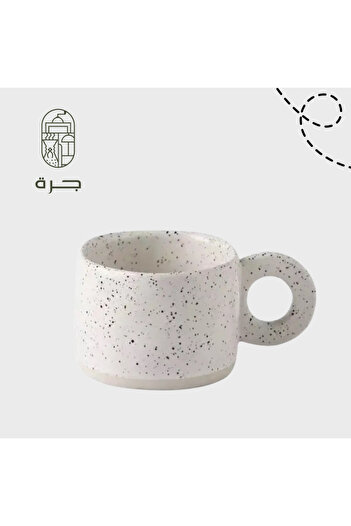 Solaf Premium white ceramic mug with the perfect capacity for hot and cold beverages. Microwave and dishwasher safe.