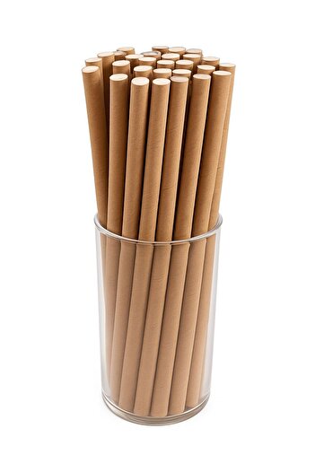 SANTA Sonta Natural Paper Pipette 6Mmx195Mm --4X24=96 Pieces