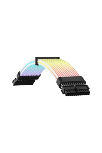 GAMEMAX Motherboard Power Extension Cable with ARGB Lighting, 24 Pins - Black