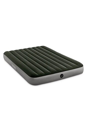 divendi-ro Inflatable mattress, for 2 persons, with pump, dimensions 1.52x0.25x2.03m, gray