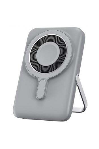 WIWU Baterie externă wireless Wi-P018, 10000mAh, 20W, PD + FQI, 1 x QI - 1 x USB-C, Gri