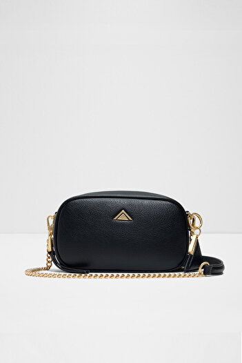 Aldo Moanah - Women's Black Chain Handle Small Size Crossbody Bag