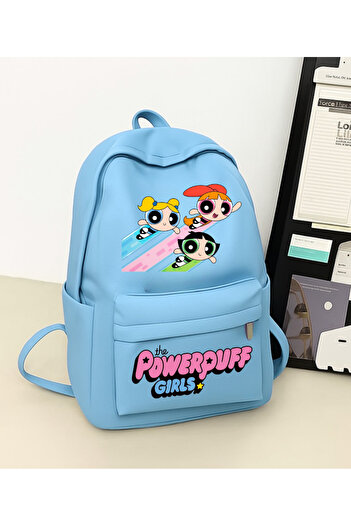 Toum Шкільний рюкзак з принтом Powerpuff Girls для школи, репетиторських занять та курсів