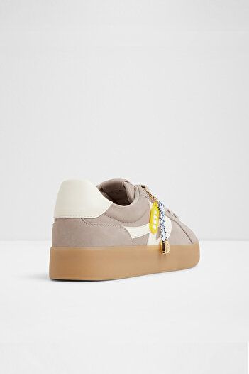 Aldo Mtl72Sneaker-L - Women's Light Gray Genuine Leather Sneaker