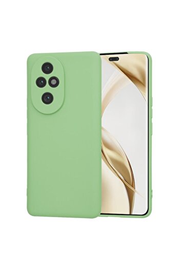 Dali Protective Case Compatible with Honor 200 Pro, SoftFlex, Silicone, Mint Green