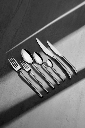 Nehir Elegance Satin 12-Person 84-Piece Boxed Cutlery Set