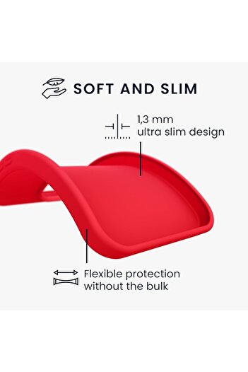 SOHO Matte TPU Protective Case for Xiaomi Redmi 13C (Red)