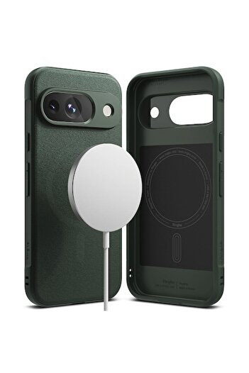 Tim High Protection Case for Google Pixel 9, Timacondesign, F43, Thermoresistant Plastic, Forest Green