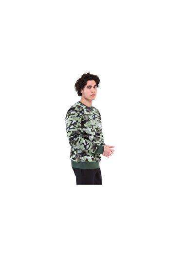 raru Men's 100% Cotton Sweatshirt Franz Green