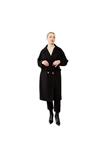 Levidor Double Breasted Collar Cashmere Coat Lev.570038