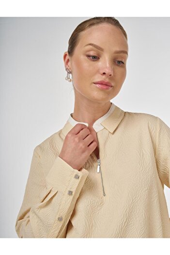 Kayra Seersucker Skirt Suit Ka Ky-B25-76015 - A.Yellow