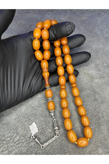 Mos Tespih Large Size Special Design Squeeze Amber Prayer Beads