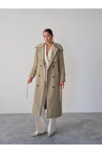 BUTİK ELAJ Trench Coat Cream