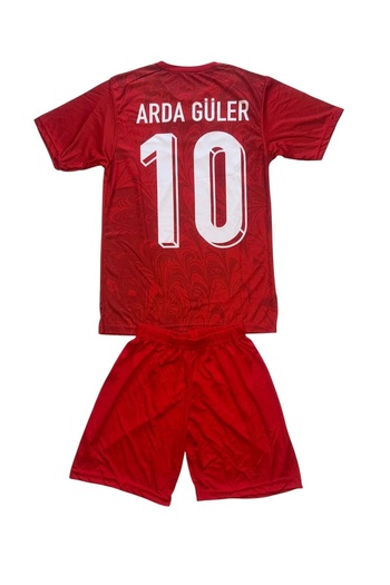 TETYS New Season Number 10 - Turkey Red Color National Team-A.R.D.A-G.Ü.Le.R Children's Jersey Set of 2 Jerseys