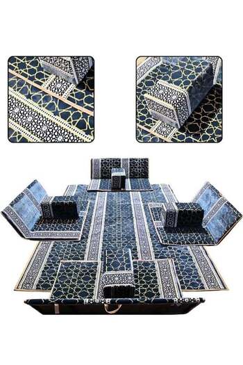 smart home Traditional Floor Sitting Set of 9 Pieces for Camping and Outdoor Activities