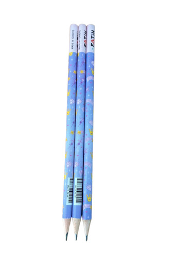 Fatih Patterned Round 3-Piece Pencil Set
