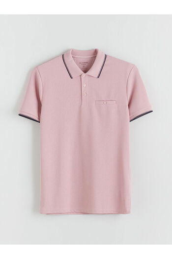 LC Waikiki Sparkling Selections from Shining Store |   Polo Neck Short Sleeve Men's Textured T-Shirt