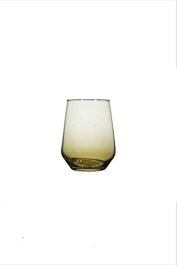 Porland Green Gold Gilded Footless Set of 6 Water Glasses 425 Cc