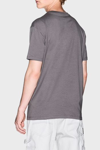 Armani Exchange Ανδρικό μπλουζάκι με λογότυπο με βαμβακερή κανονική εφαρμογή με λαιμόκοψη XM001403 AF1643