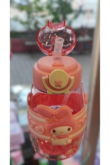 ada çanta kırtasiye My Melody Figured Children's Water Bottle Flask 500ml Hanging Plastic Ad71036